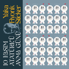 10 Kasım Fiyonk Sticker Set - pinoobi