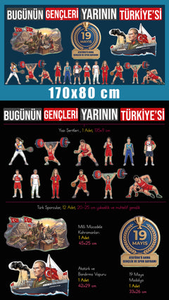 19 Mayıs Atatürk'ü Anma Gençlik ve Spor Bayramı Panosu - pinoobi