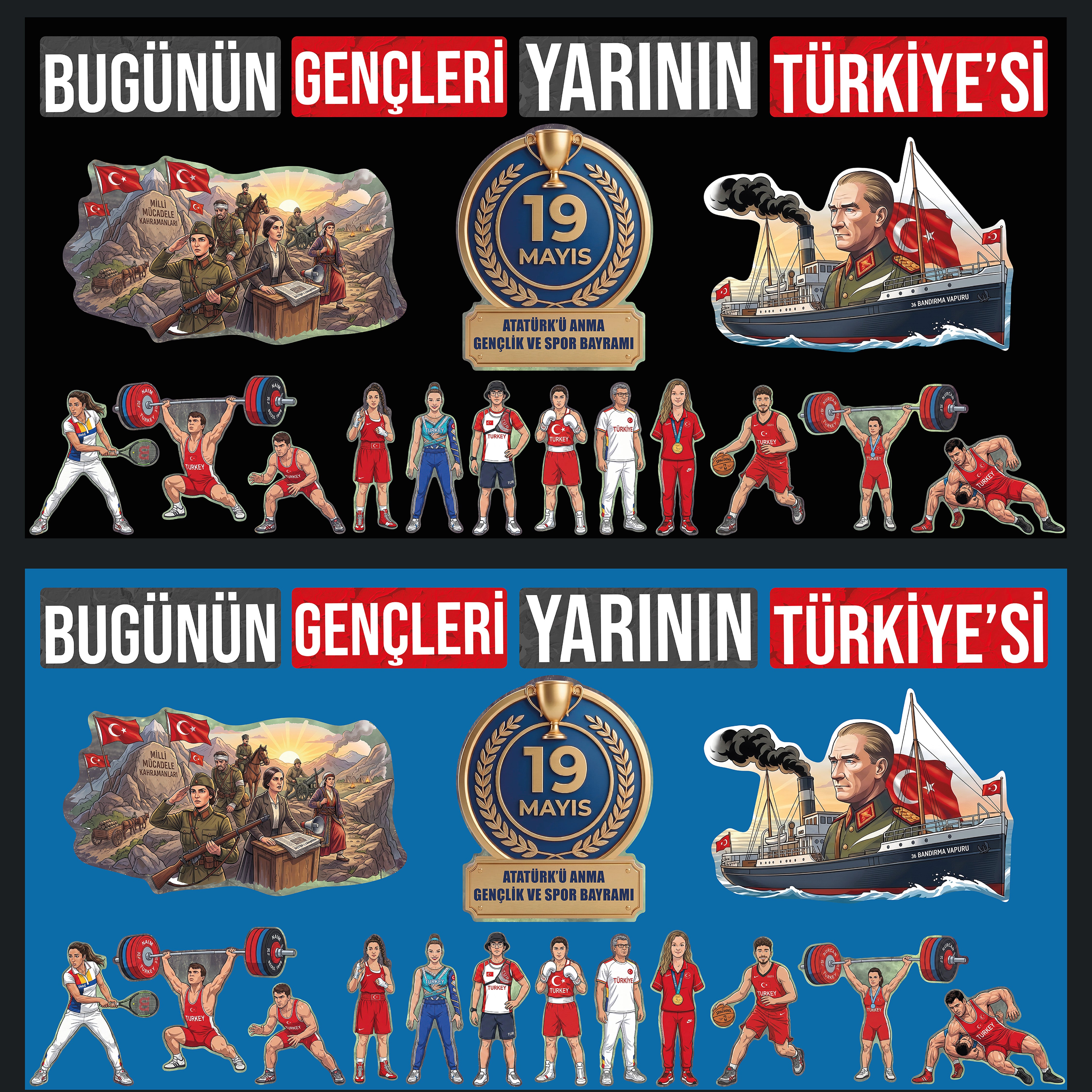 19 Mayıs Atatürk'ü Anma Gençlik ve Spor Bayramı Panosu - pinoobi