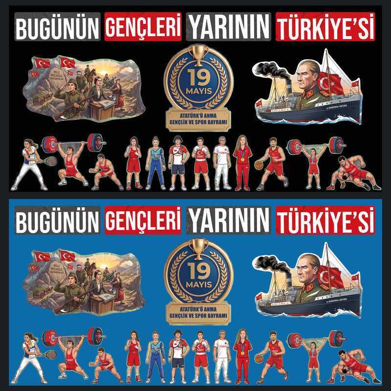19 Mayıs Atatürk'ü Anma Gençlik ve Spor Bayramı Panosu-zoom-