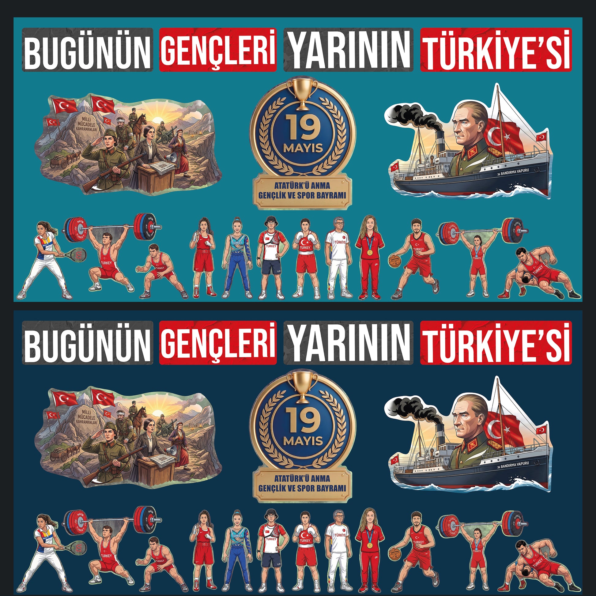 19 Mayıs Atatürk'ü Anma Gençlik ve Spor Bayramı Panosu - pinoobi