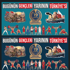 19 Mayıs Atatürk'ü Anma Gençlik ve Spor Bayramı Panosu - pinoobi