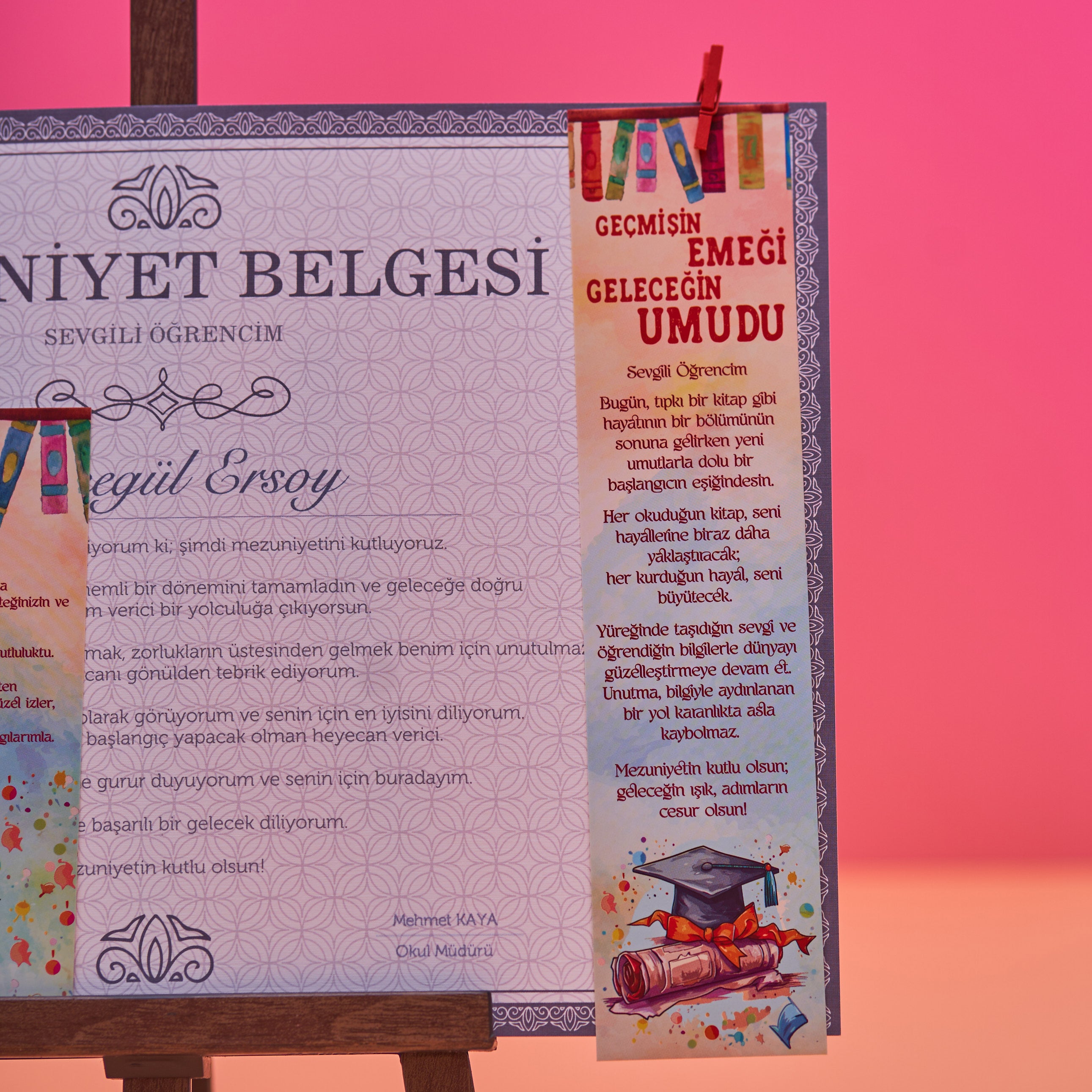 Mezuniyet Belgesi Seti (Klasik Çerçeve)