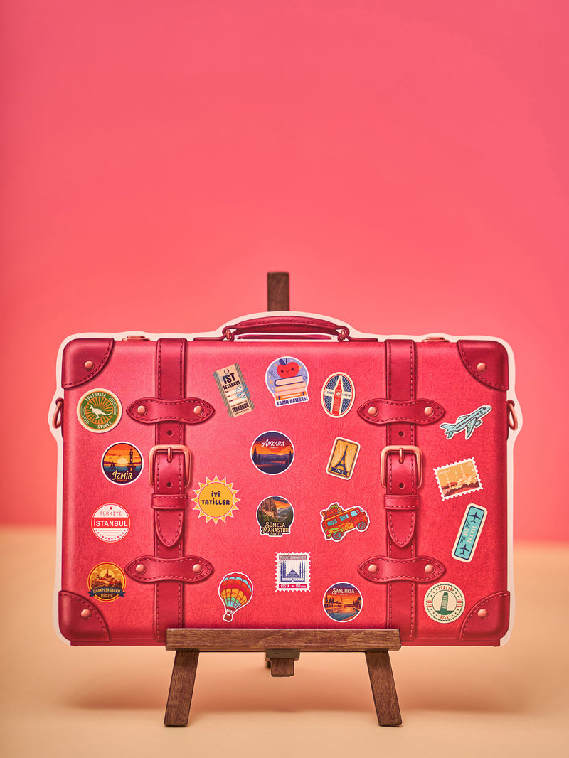 Seyahat Çantası Karne/Gelişim Raporu Kılıfı Seti-zoom-