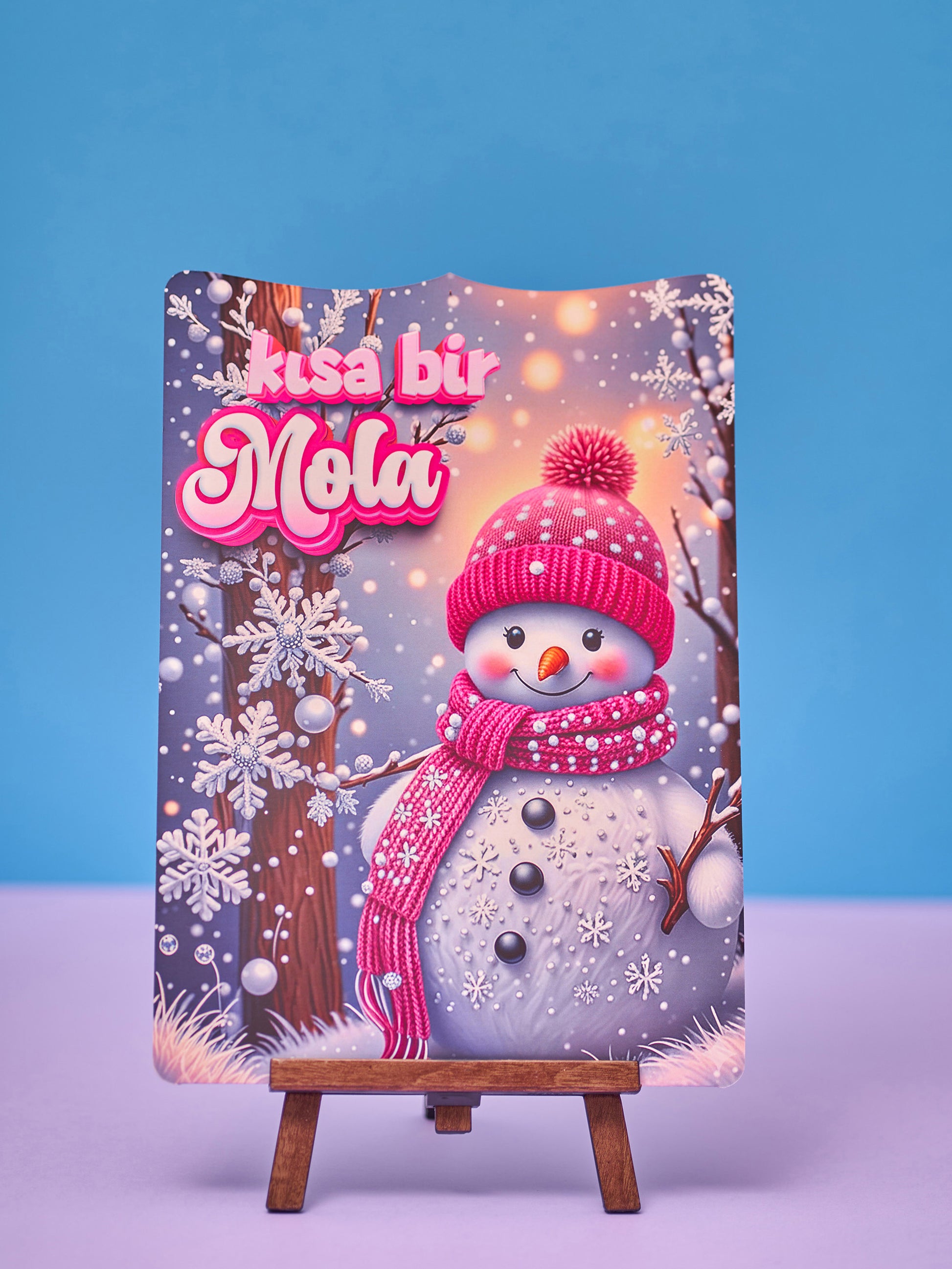 Kış Masalı Karne / Gelişim Raporu Kılıfı (Kısa Bir Mola) - pinoobi