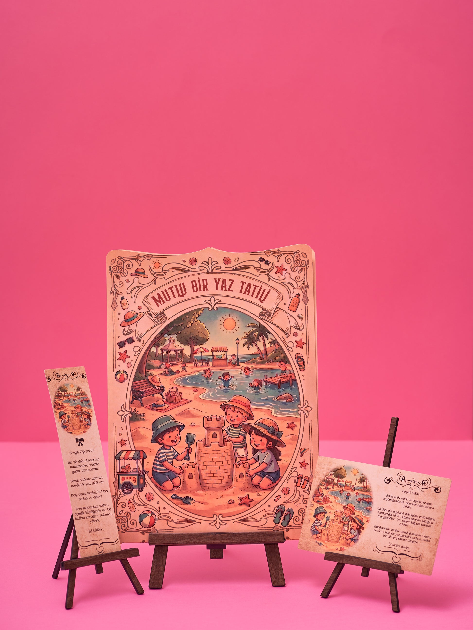 Retro Yaz Karne ve Gelişim Raporu Kılıfı (Set Değildir)-2