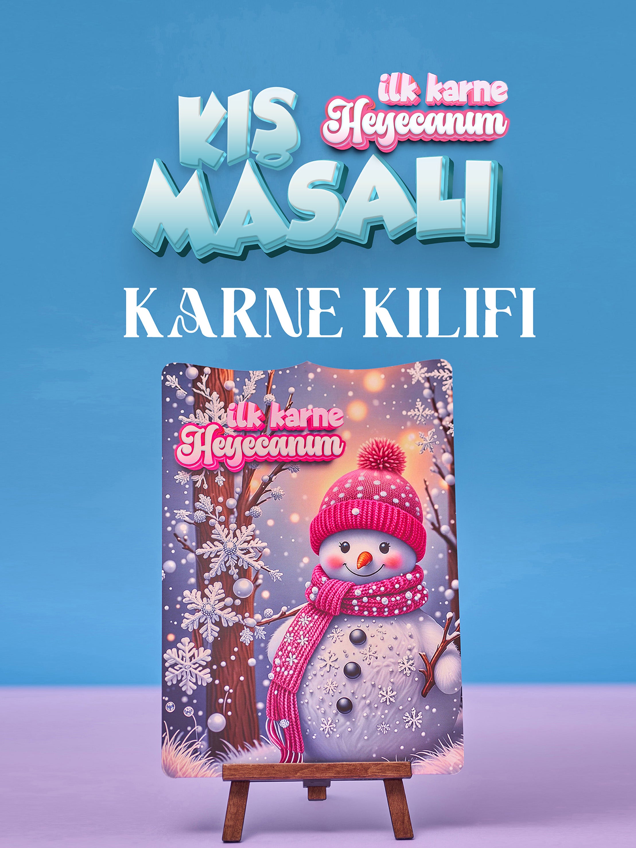 Kış Masalı Karne / Gelişim Raporu Kılıfı (İlk Karne Heyecanım) - pinoobi