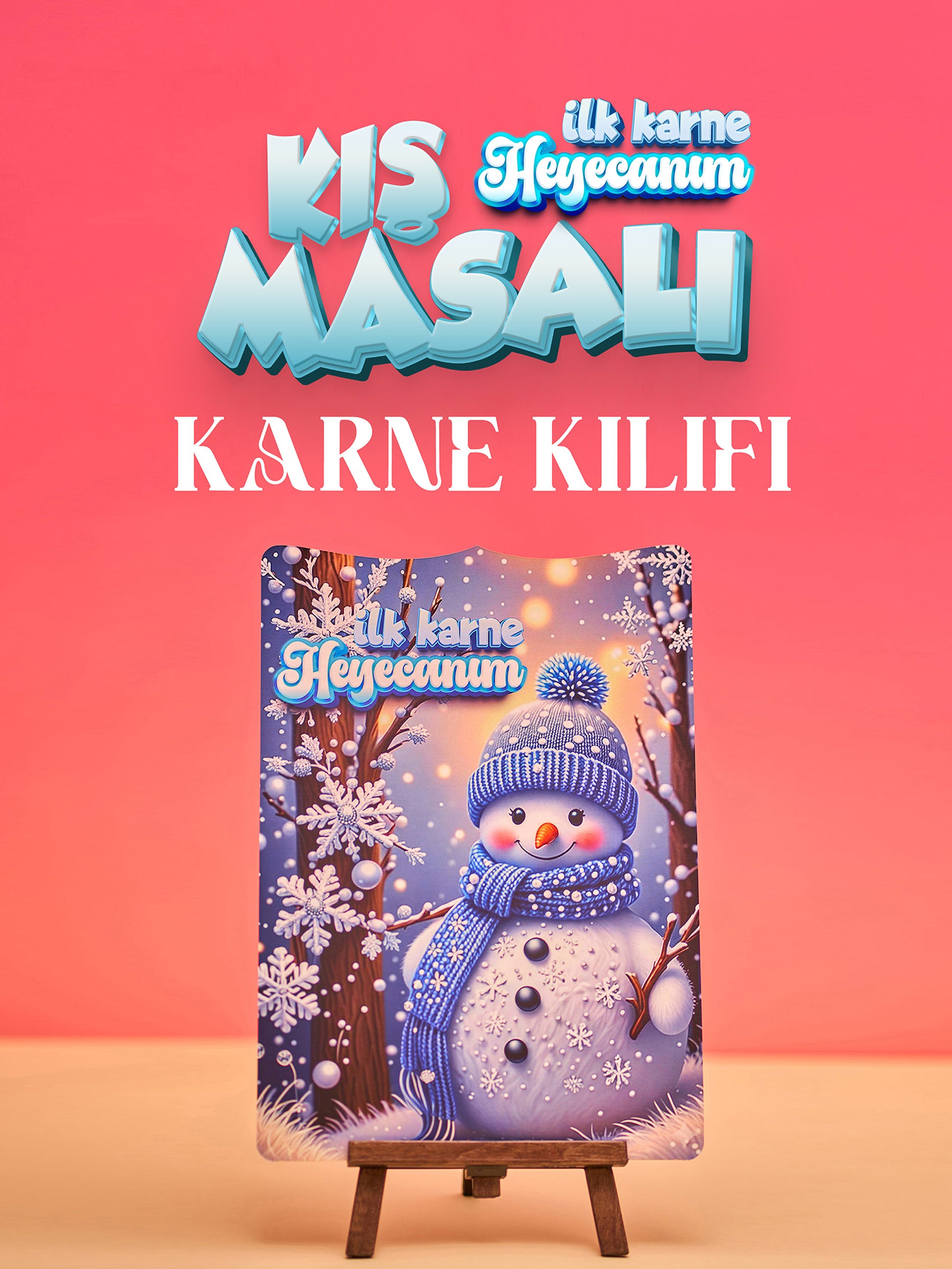 Kış Masalı Karne / Gelişim Raporu Kılıfı (İlk Karne Heyecanım) - pinoobi