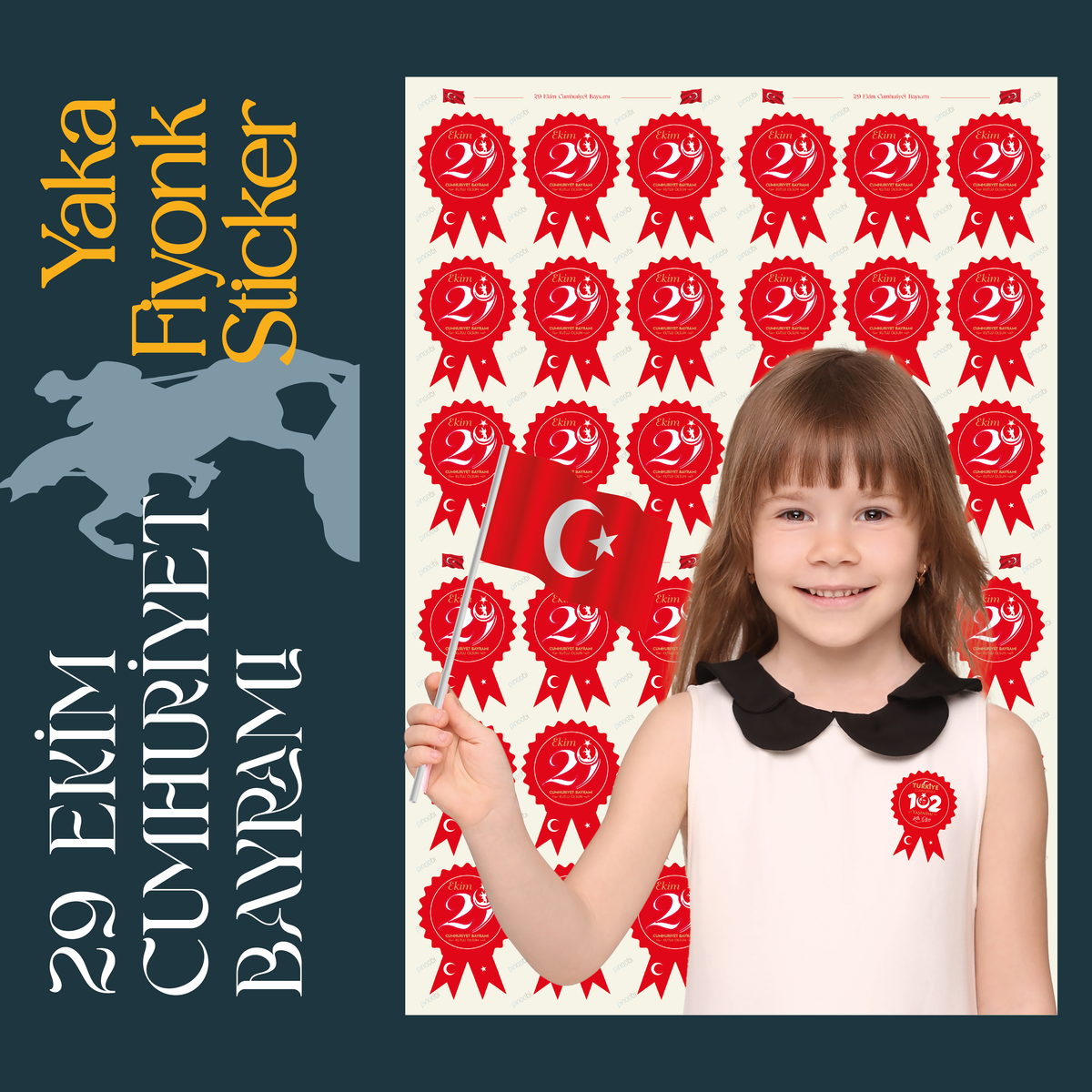 29 Ekim Cumhuriyet Bayramı Fiyonk Sticker Seti-zoom-14
