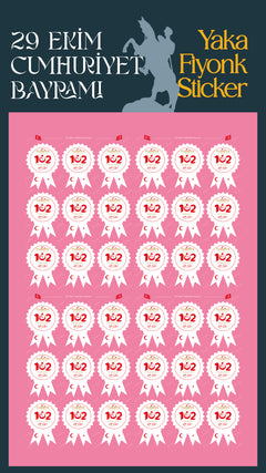 10 Kasım Fiyonk Sticker Set - pinoobi