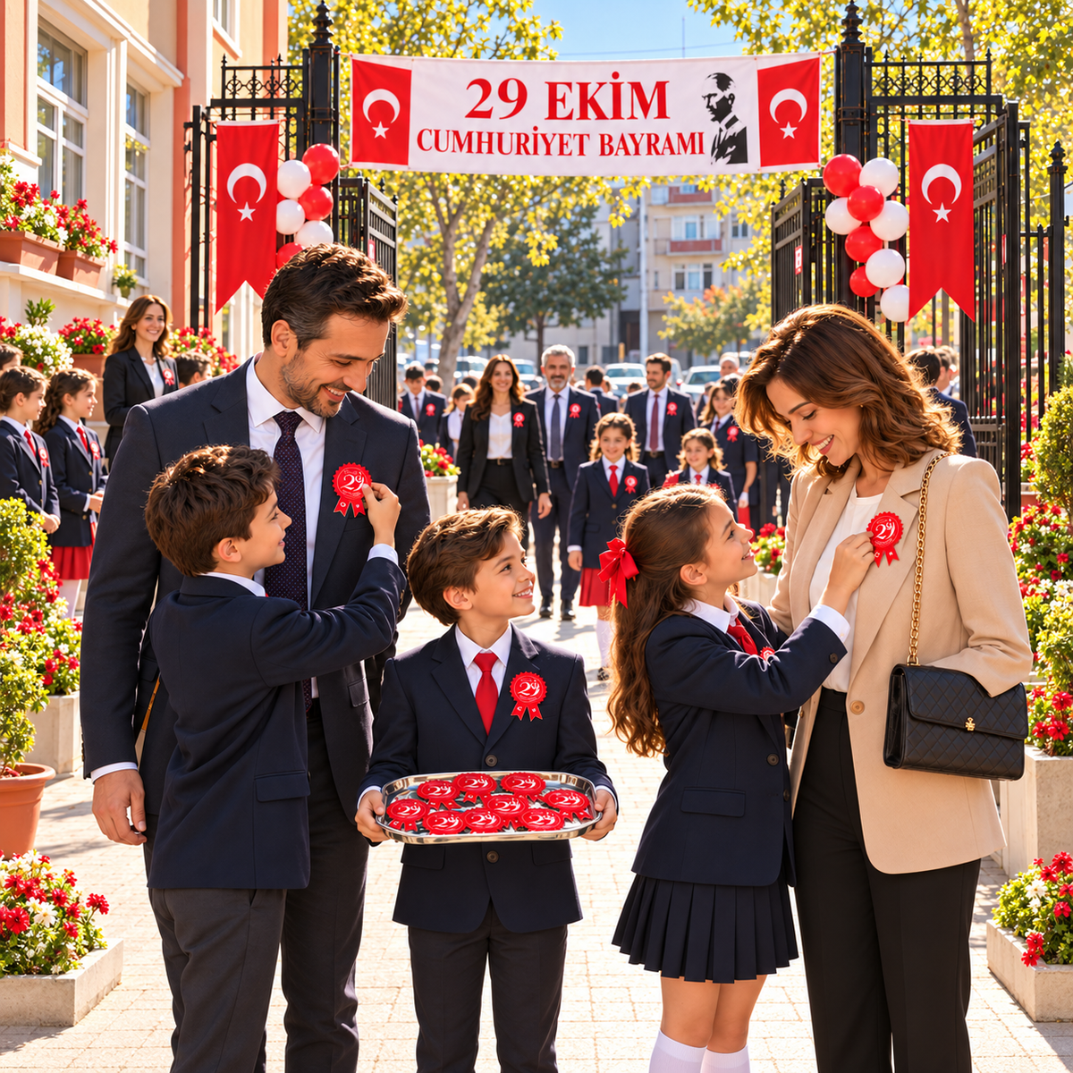 29 Ekim Cumhuriyet Bayramı Fiyonk Sticker Seti-3