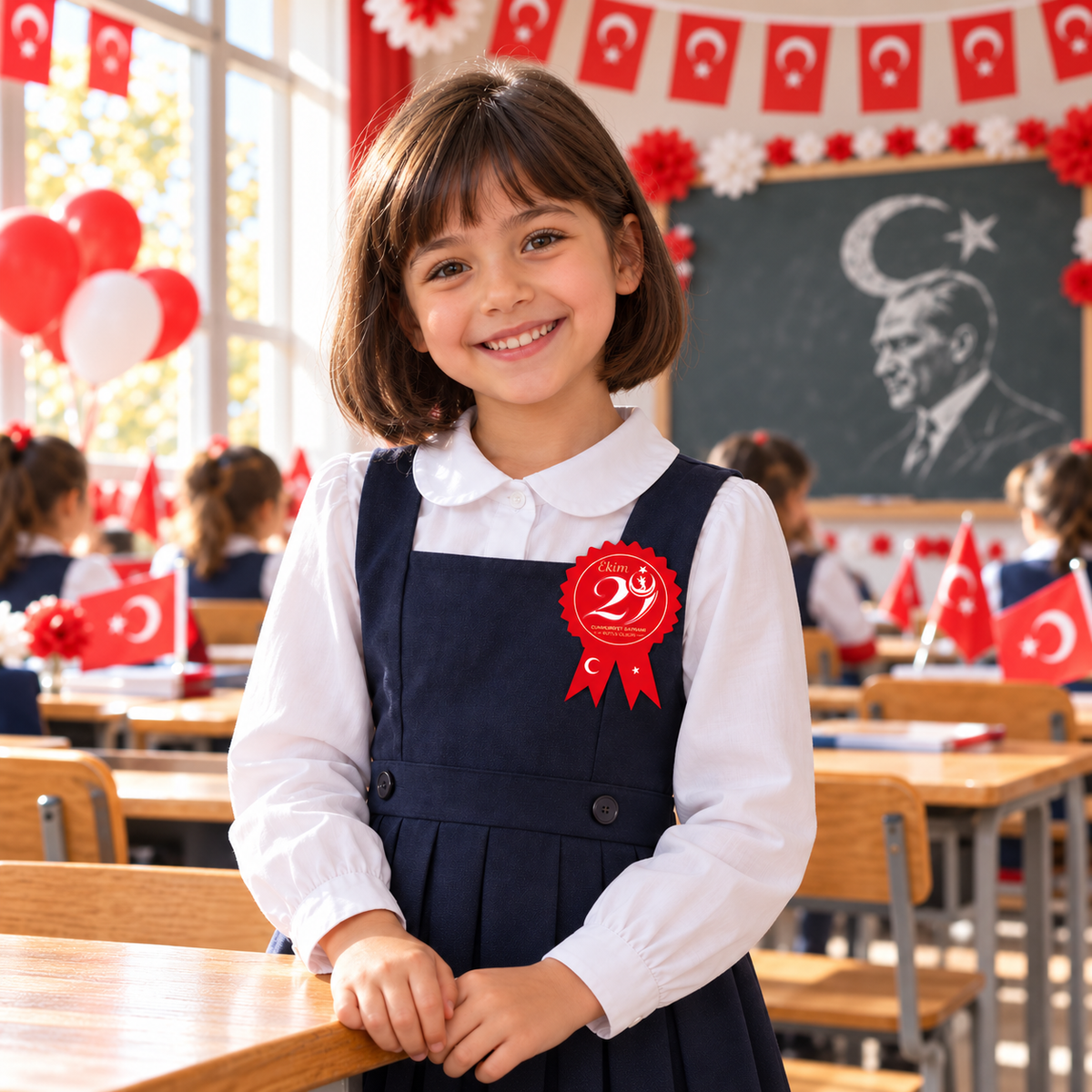 29 Ekim Cumhuriyet Bayramı Fiyonk Sticker Seti-12