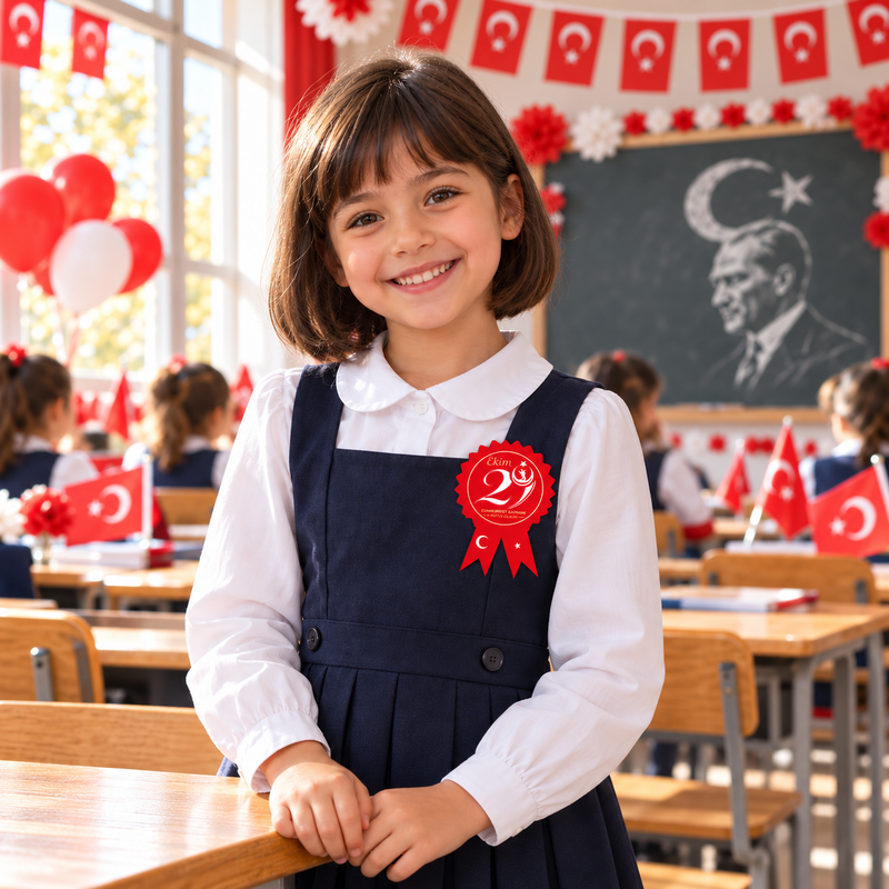 29 Ekim Cumhuriyet Bayramı Fiyonk Sticker Seti-zoom-