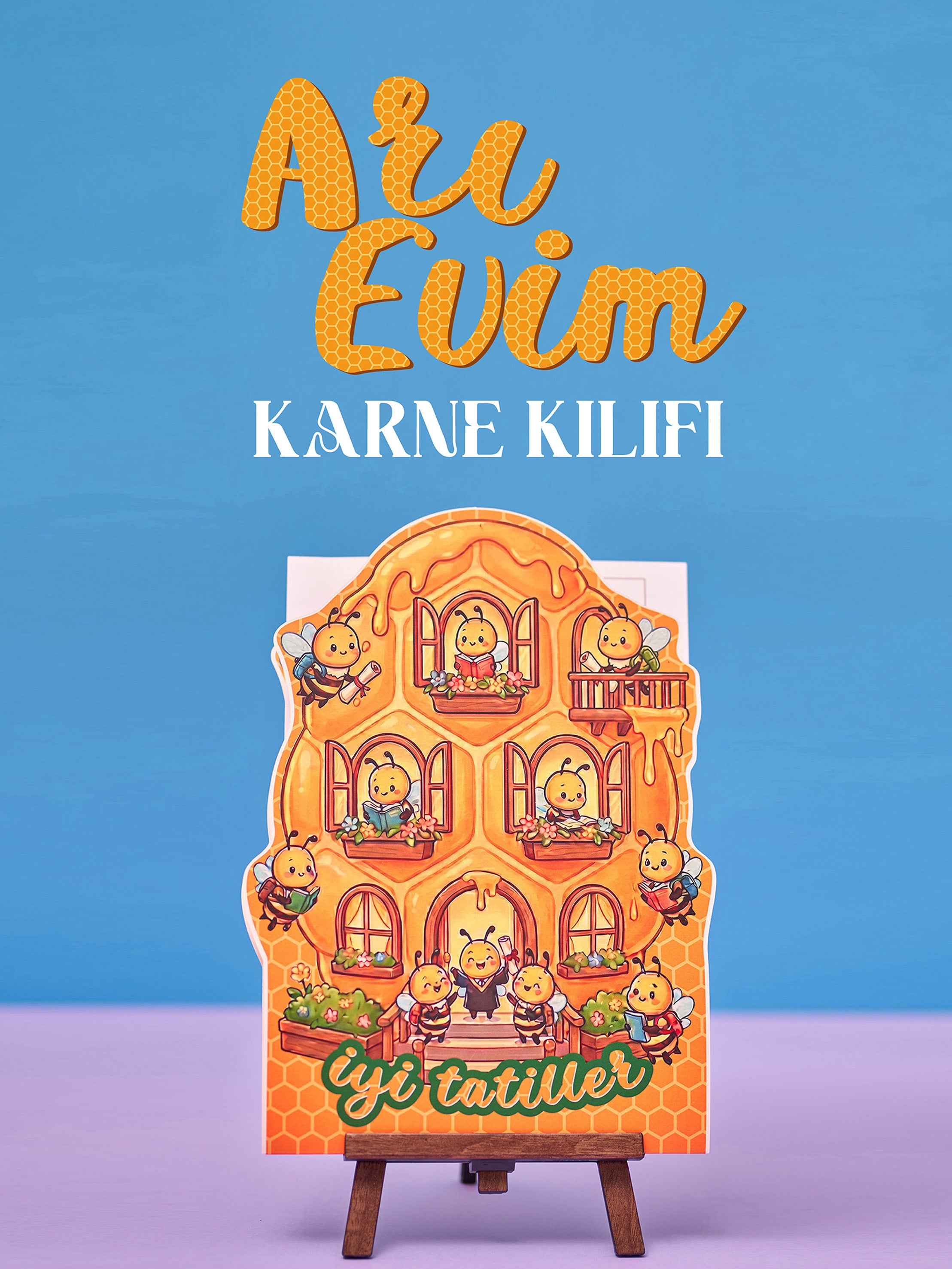 Arı Evi Karne / Gelişim Raporu Kılıfı - pinoobi