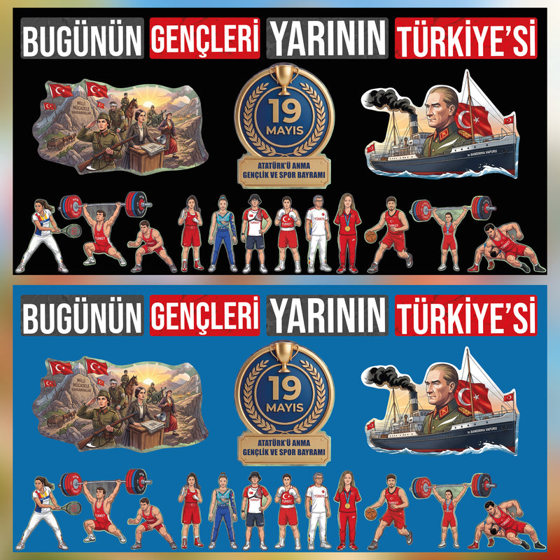 19 Mayıs Atatürk'ü Anma Gençlik ve Spor Bayramı Panosu-zoom-