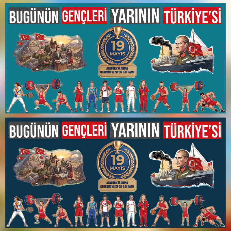 19 Mayıs Atatürk'ü Anma Gençlik ve Spor Bayramı Panosu-zoom-