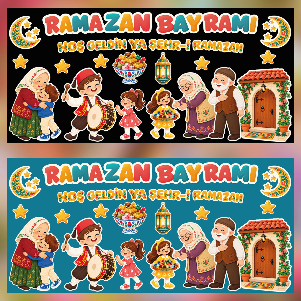 Ramazan Bayramı Sınıf ve Okul Panosu Seti (170x80 cm)