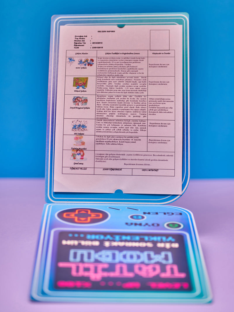 Gamer Karne / Gelişim Raporu Kılıfı (Set Değildir)-zoom-
