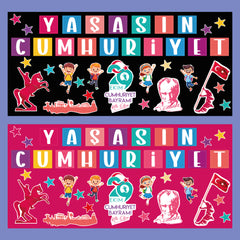 29 Ekim Cumhuriyet Bayramı Panosu - pinoobi
