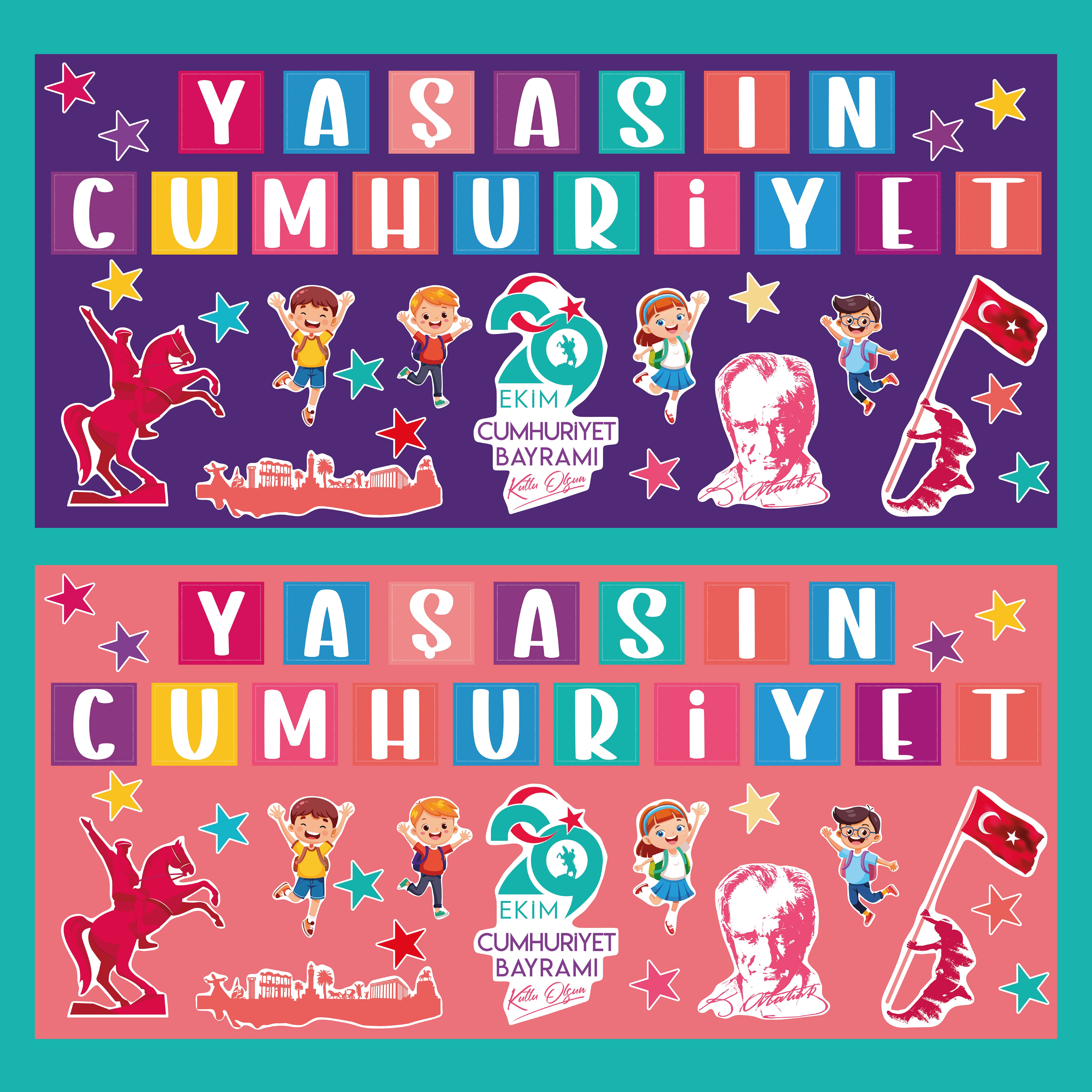 29 Ekim Cumhuriyet Bayramı Panosu - pinoobi