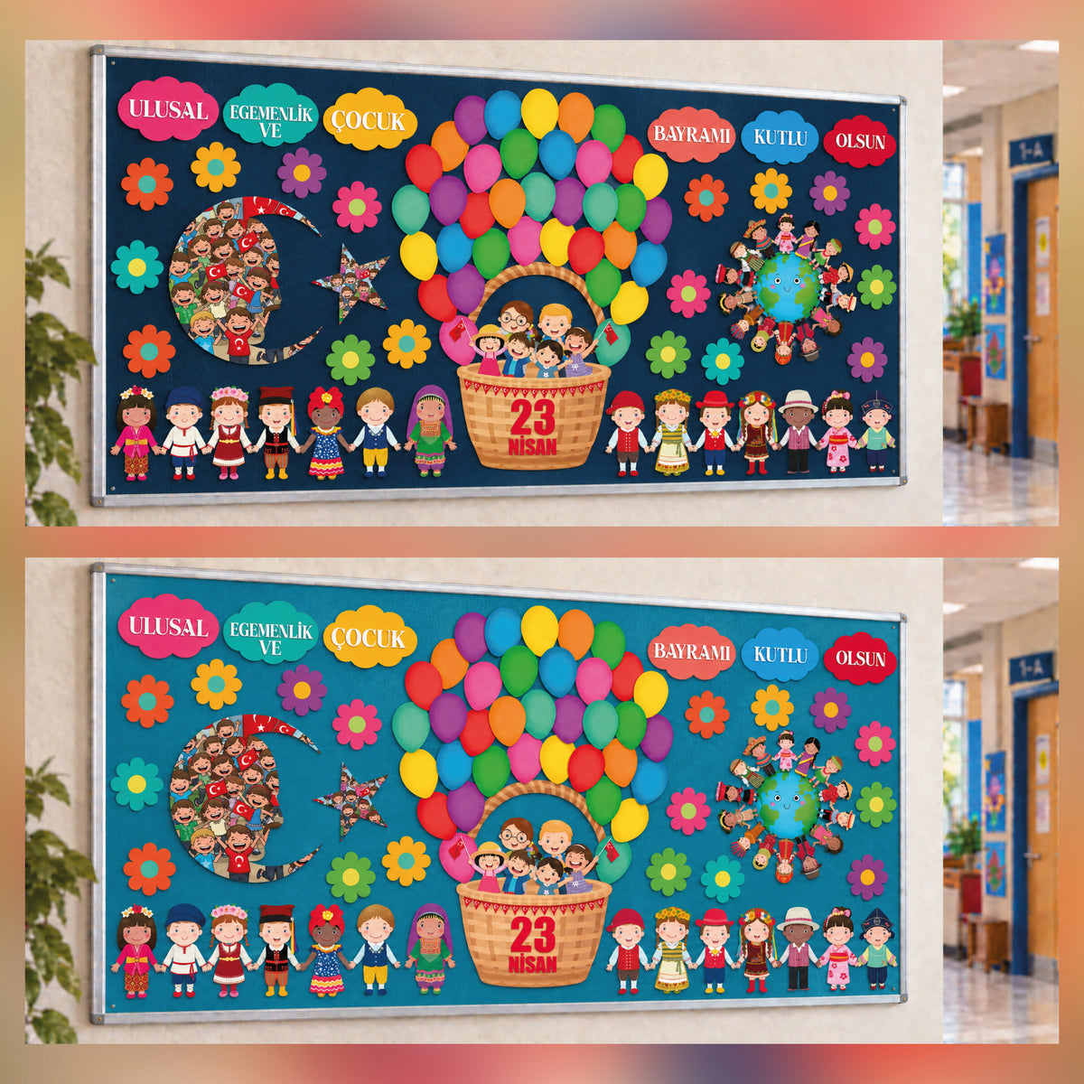 Yıl Boyu Sınıf ve Okul Panoları Seti (12 Temalı Dev Koleksiyon - 170x80 cm)-zoom-3