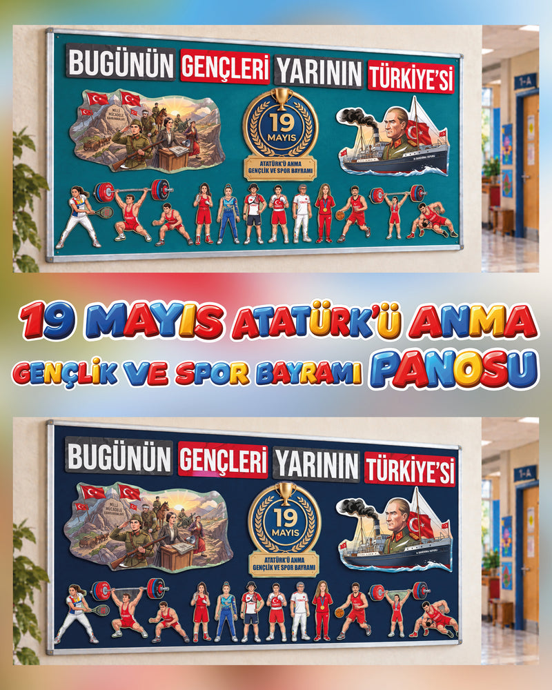 19 Mayıs Atatürk'ü Anma Gençlik ve Spor Bayramı Panosu-zoom-