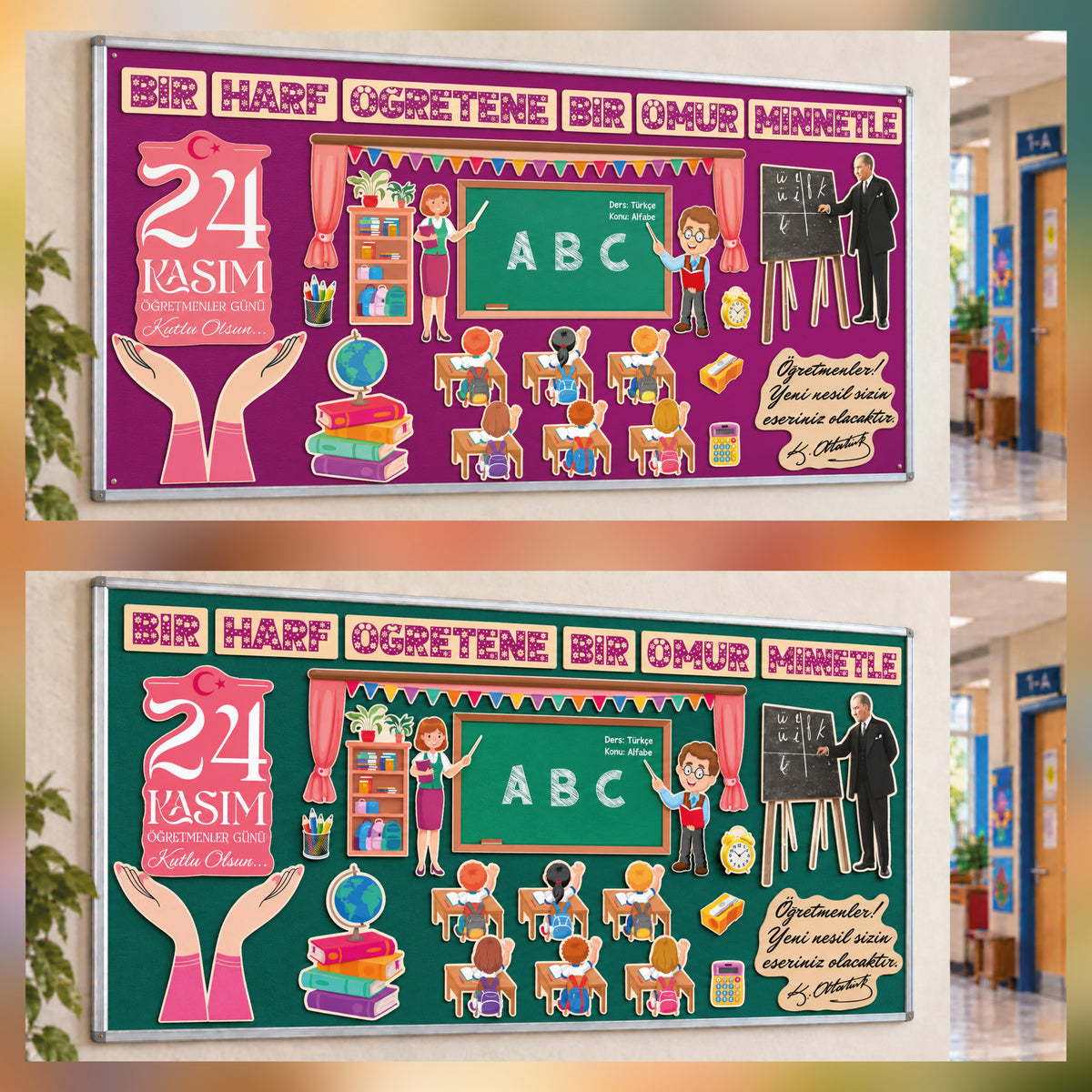 Yıl Boyu Sınıf ve Okul Panoları Seti (12 Temalı Dev Koleksiyon - 170x80 cm)-10