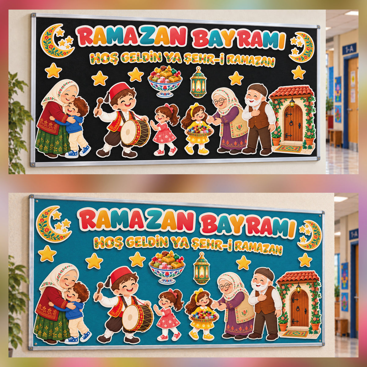 Yıl Boyu Sınıf ve Okul Panoları Seti (12 Temalı Dev Koleksiyon - 170x80 cm)-13