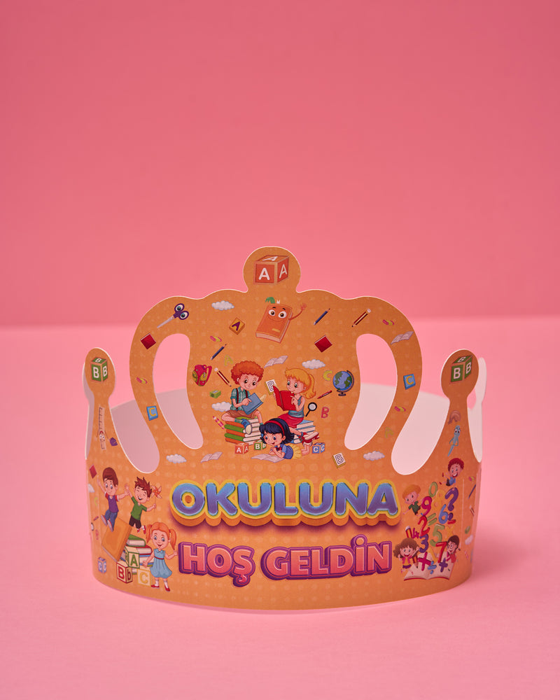 Okuluna Hoşgeldin Tacı (Yaka Kartı Hediyeli)-zoom-