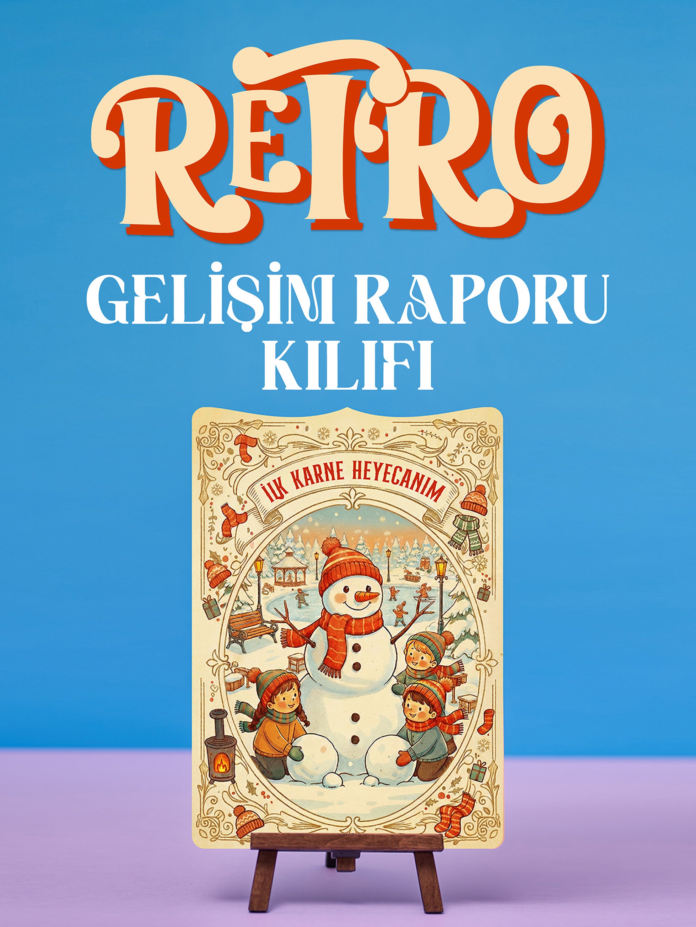 Retro Karne ve Gelişim Raporu Kılıfı - pinoobi