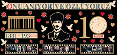 10 Kasım Atatürk2ü Anma Günü Panosu - pinoobi