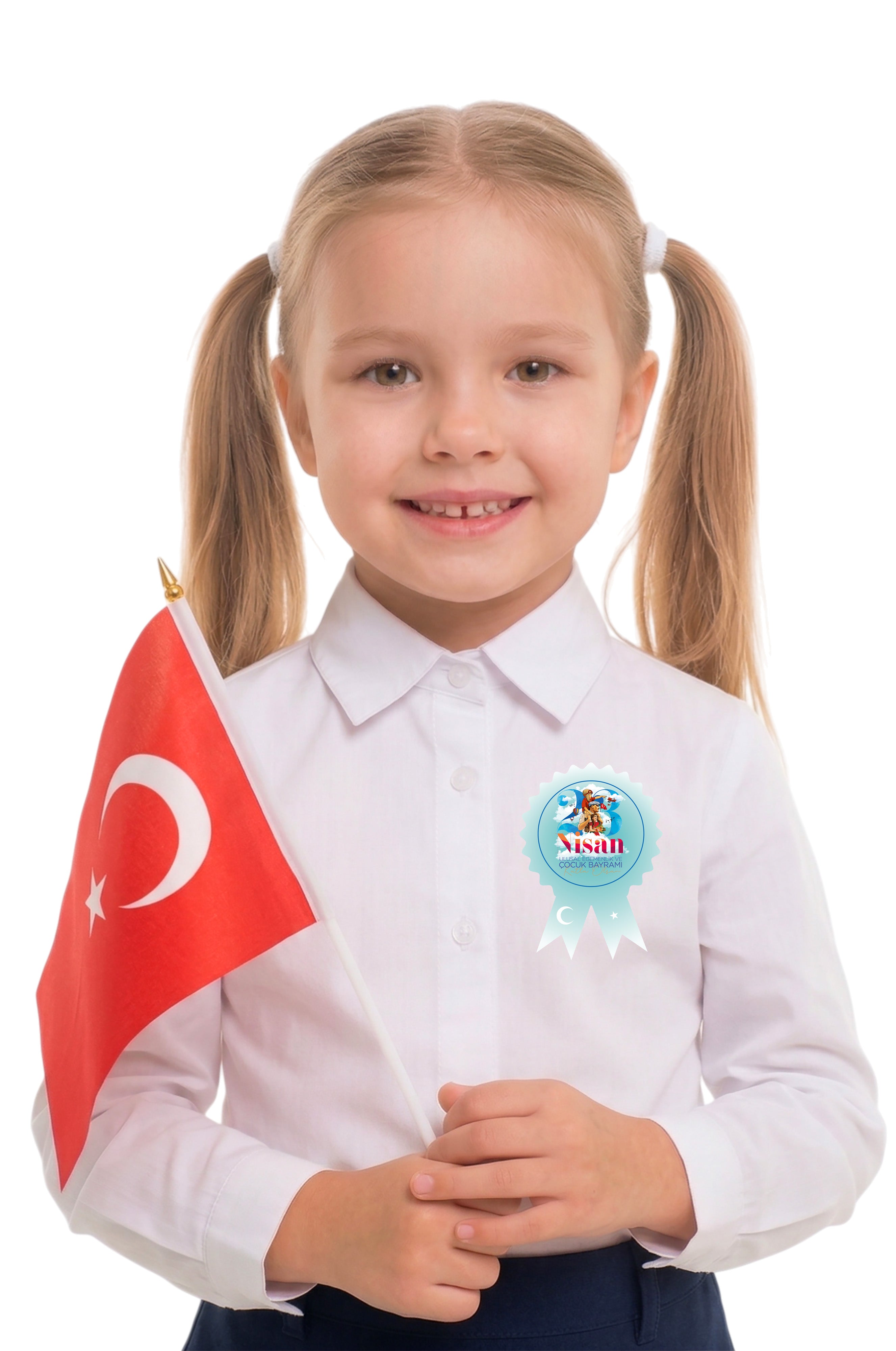 23 Nisan Yaka Fiyonk Sticker Set - pinoobi