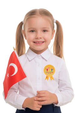 23 Nisan Yaka Fiyonk Sticker Set - pinoobi