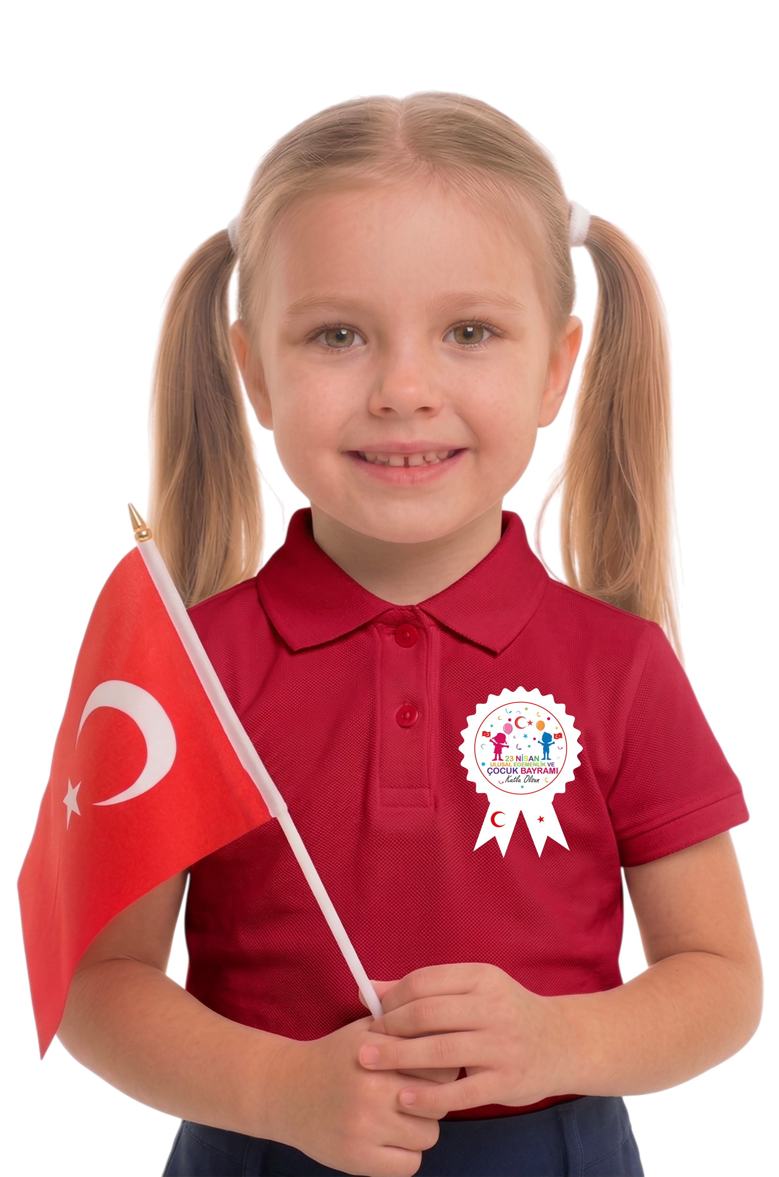 23 Nisan Yaka Fiyonk Sticker Set - pinoobi