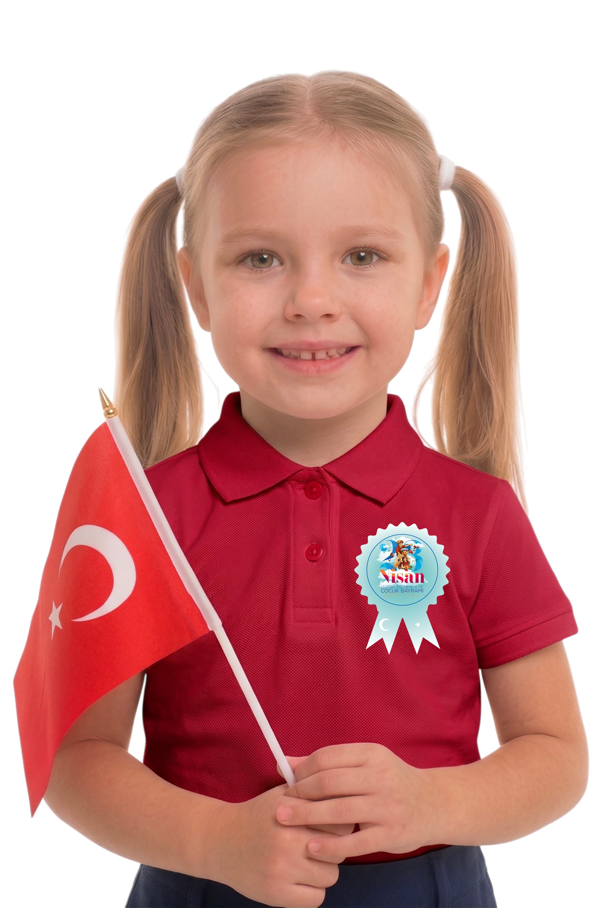 23 Nisan Yaka Fiyonk Sticker Set - pinoobi