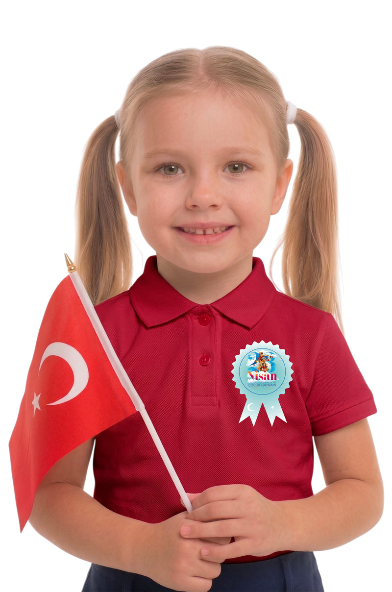 23 Nisan Yaka Fiyonk Sticker Set-zoom-